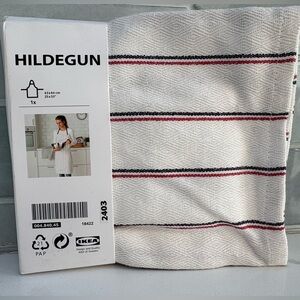 Brand New IKEA HILDEGUN Striped Apron 64x85 cm (25x33 ")